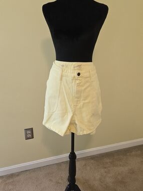 Target Pale Yellow High-Waist Women’s Shorts